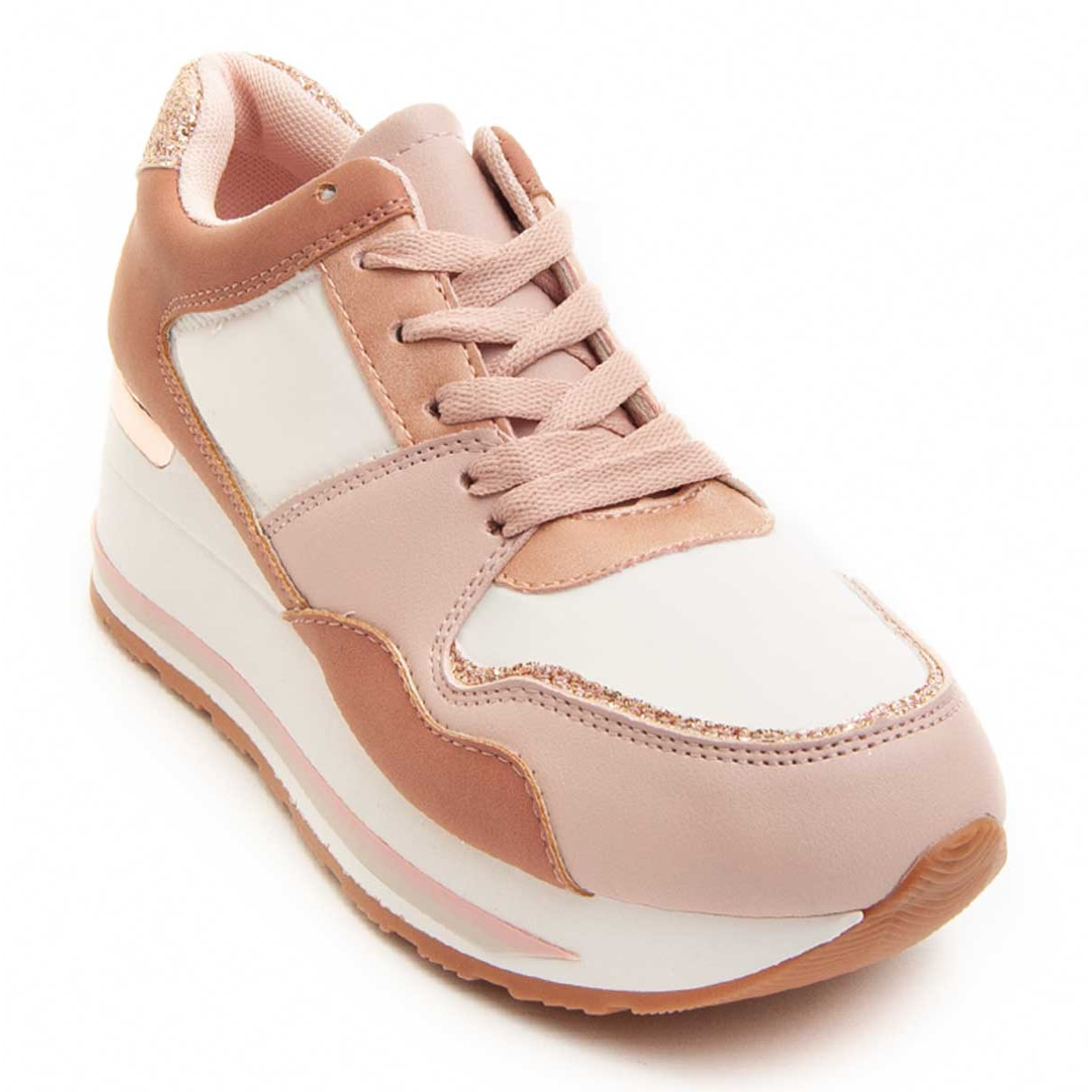 Sneakers - Rosa - Altura: 6 cm