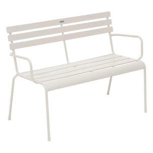 Banc de jardin Greensboro argile 2 places blanc