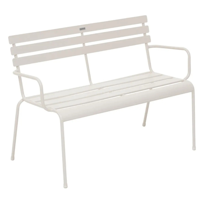 Banc de jardin Greensboro argile 2 places blanc