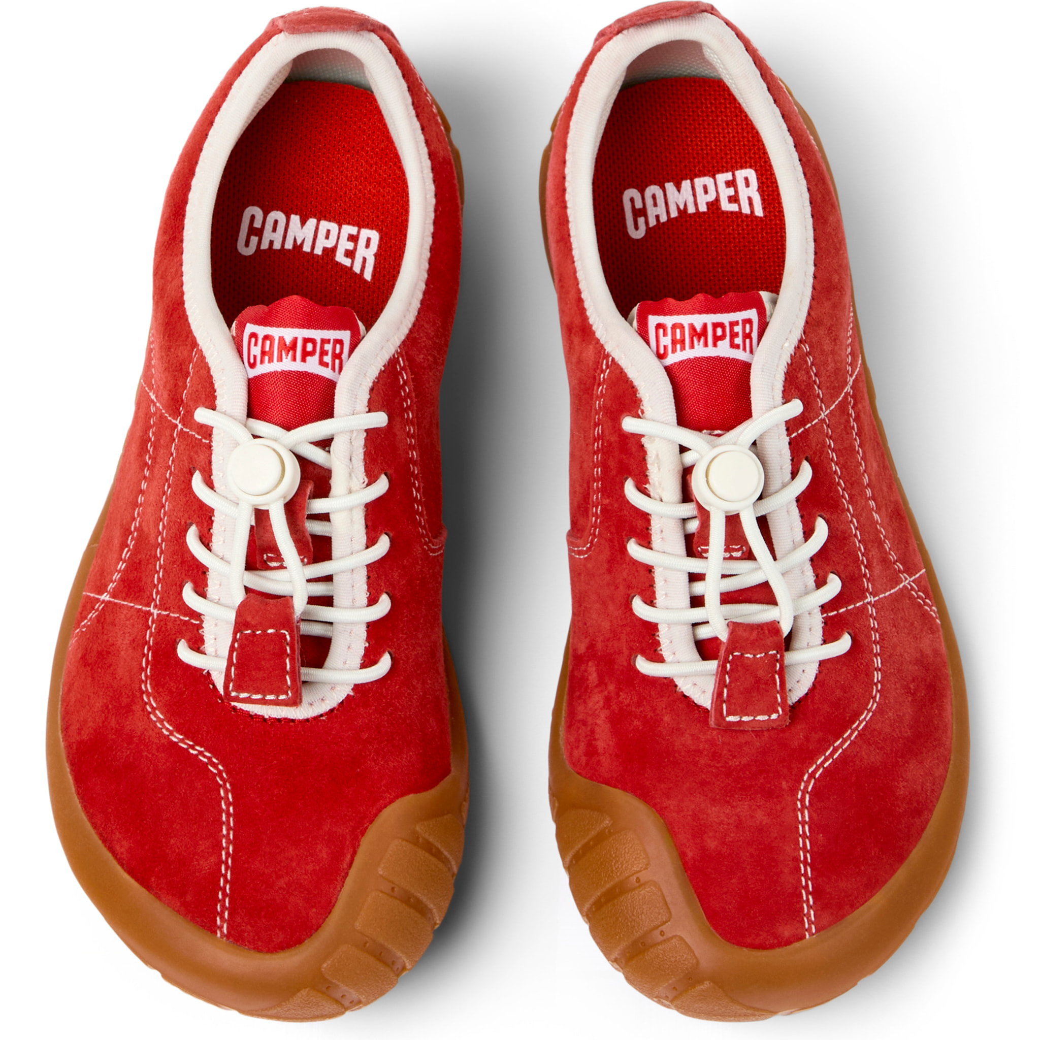 Sneakers - CAMPER Peu Path Kids - Rosso - Pelle nabuk