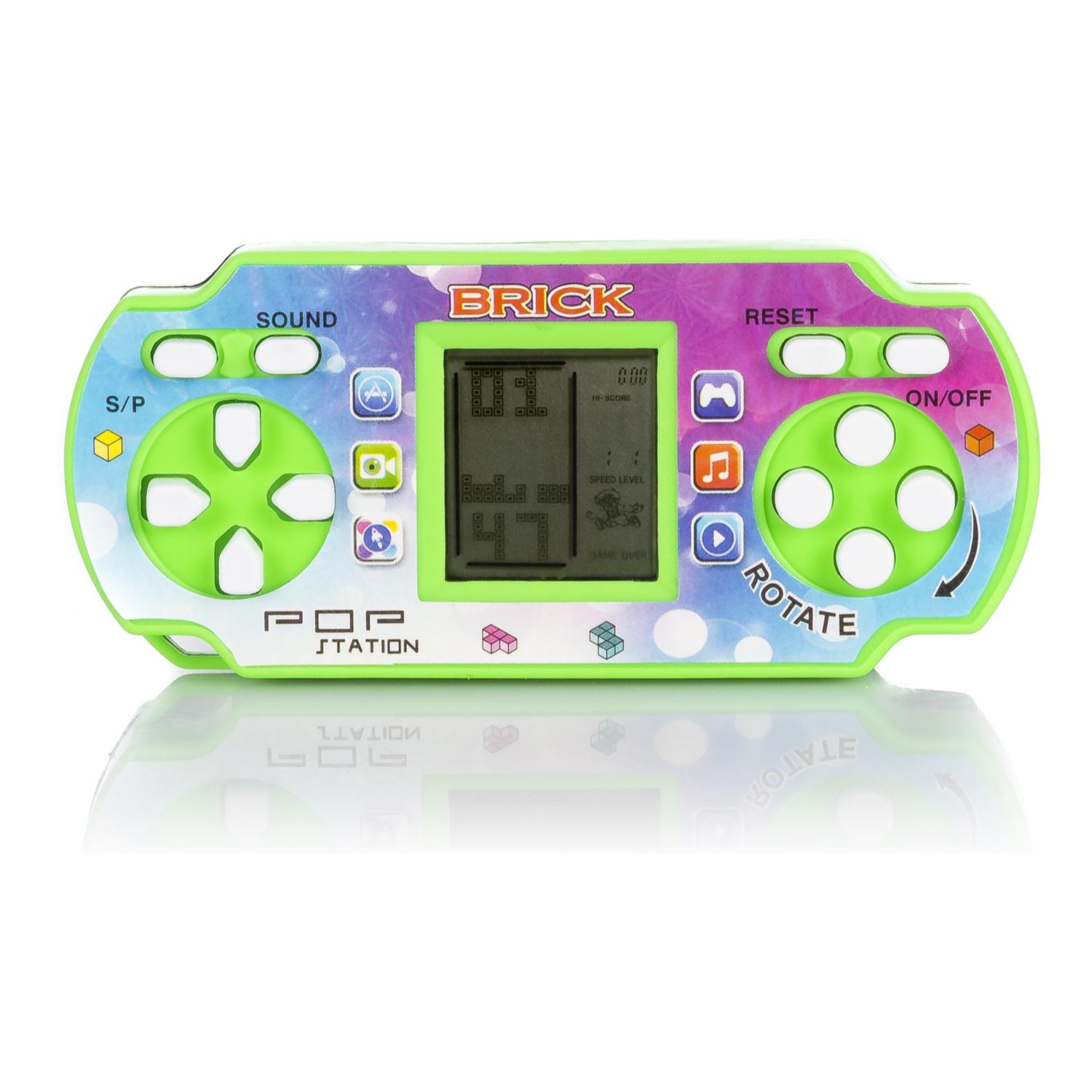 Pop Station, mini console portatile con 23 classici giochi Brick Game.