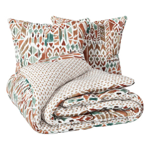 Parure de lit imprimée "Ikat" 240x220cm