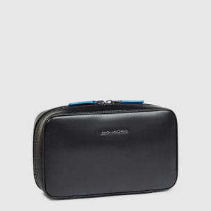 Piquadro Astuccio portacavi in pelle con tasca per mouse