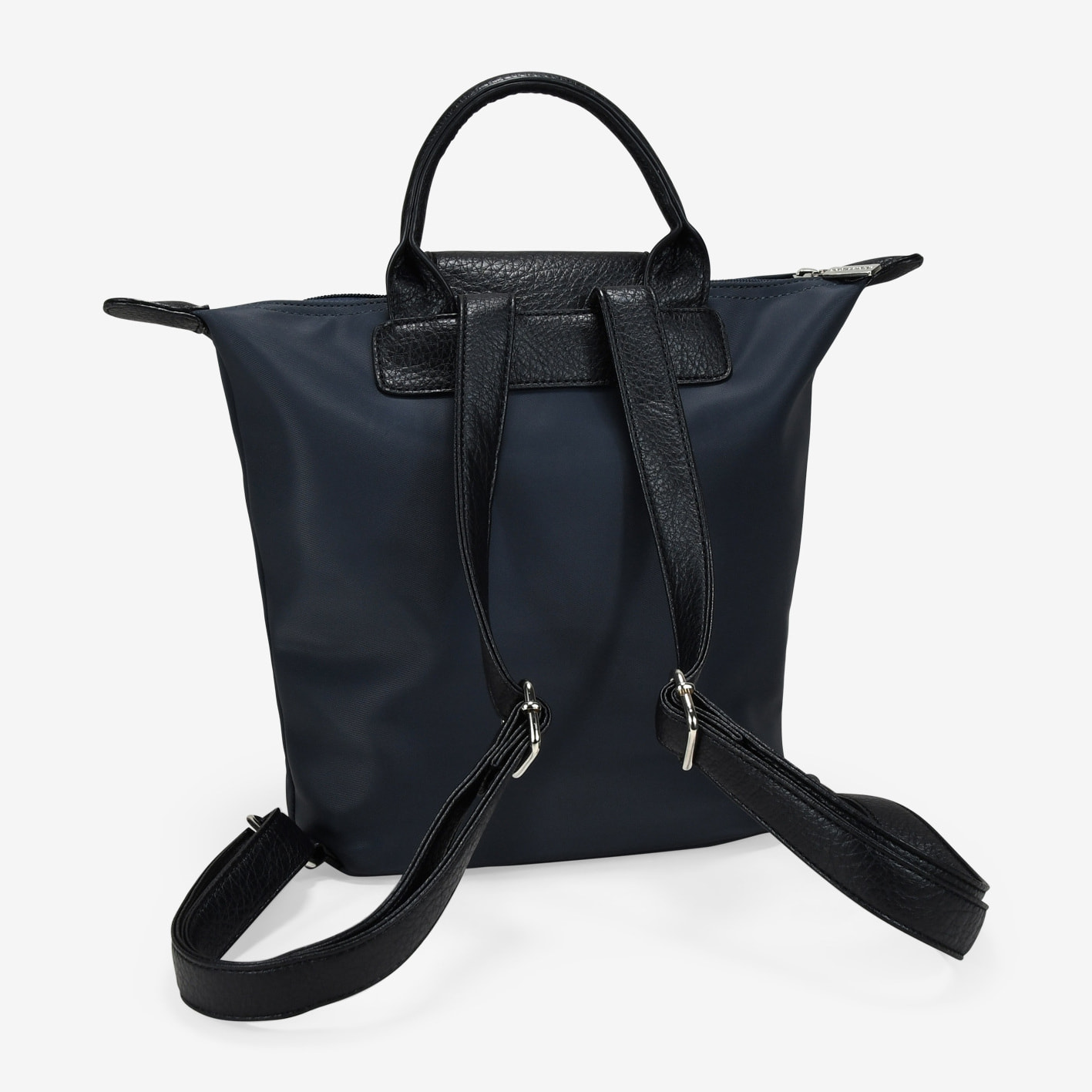 Mochila deportiva azul con solapa