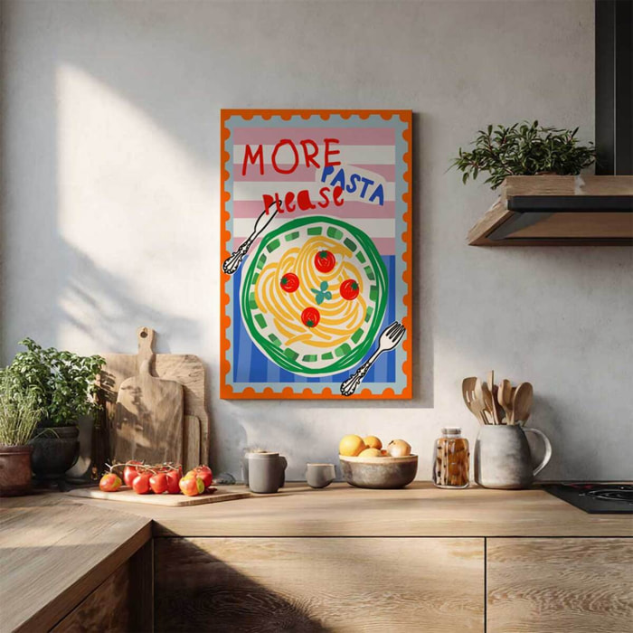 Tableau More Pasta Please Toile imprimée