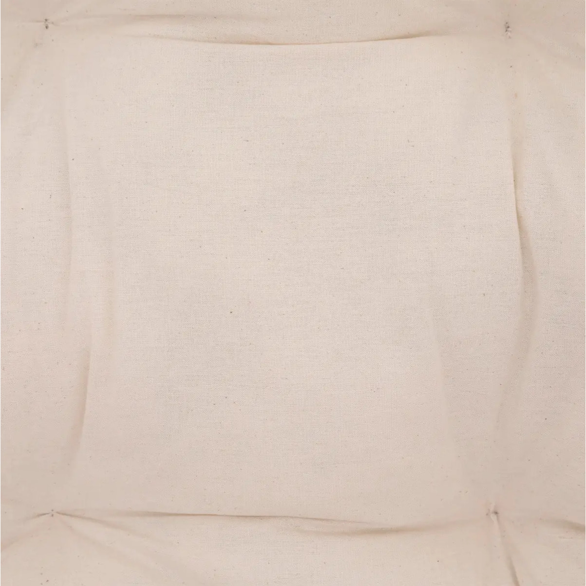 Fauteuil "Neta" - rotin et coton - blanc