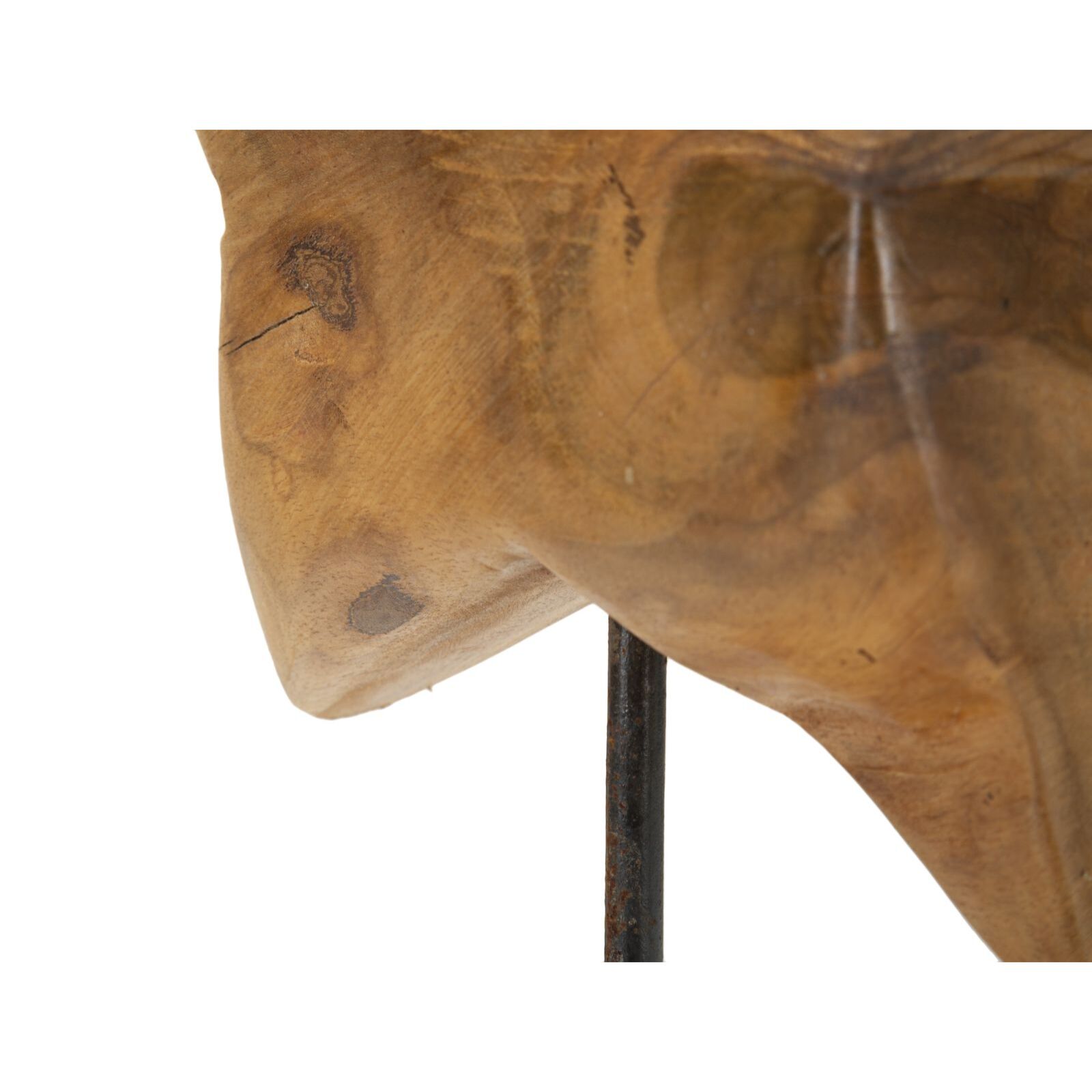 SCULTURA STELLA IN TEAK RICICLATO CM 28X12X42 (PEZZI UNICI - NON RIP. IN SERIE)
