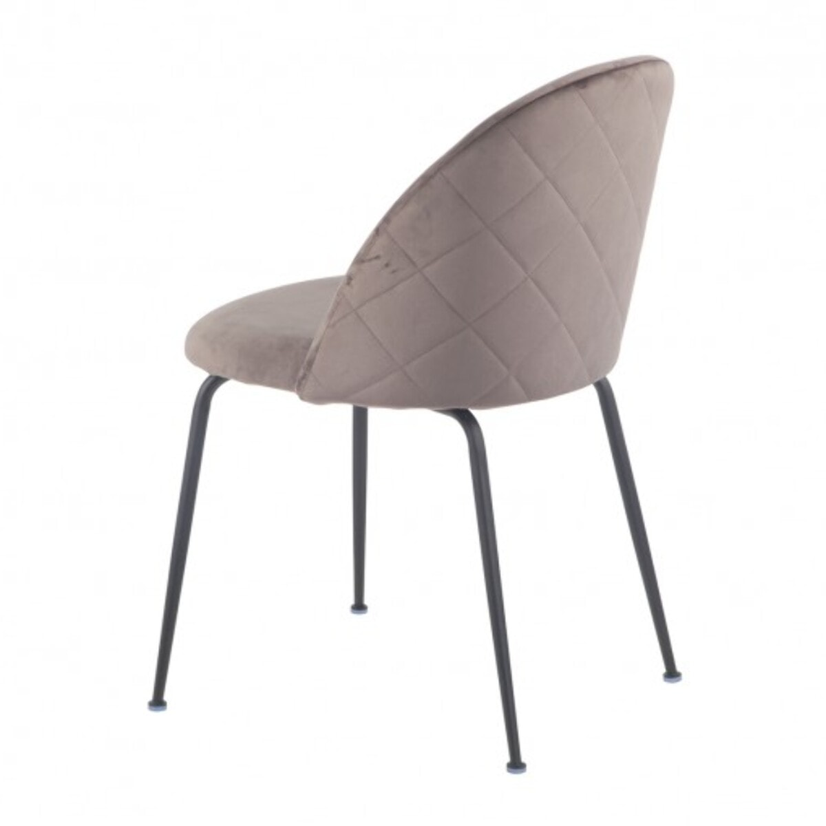 Chaise design en velours dossier capitonné - CLEA