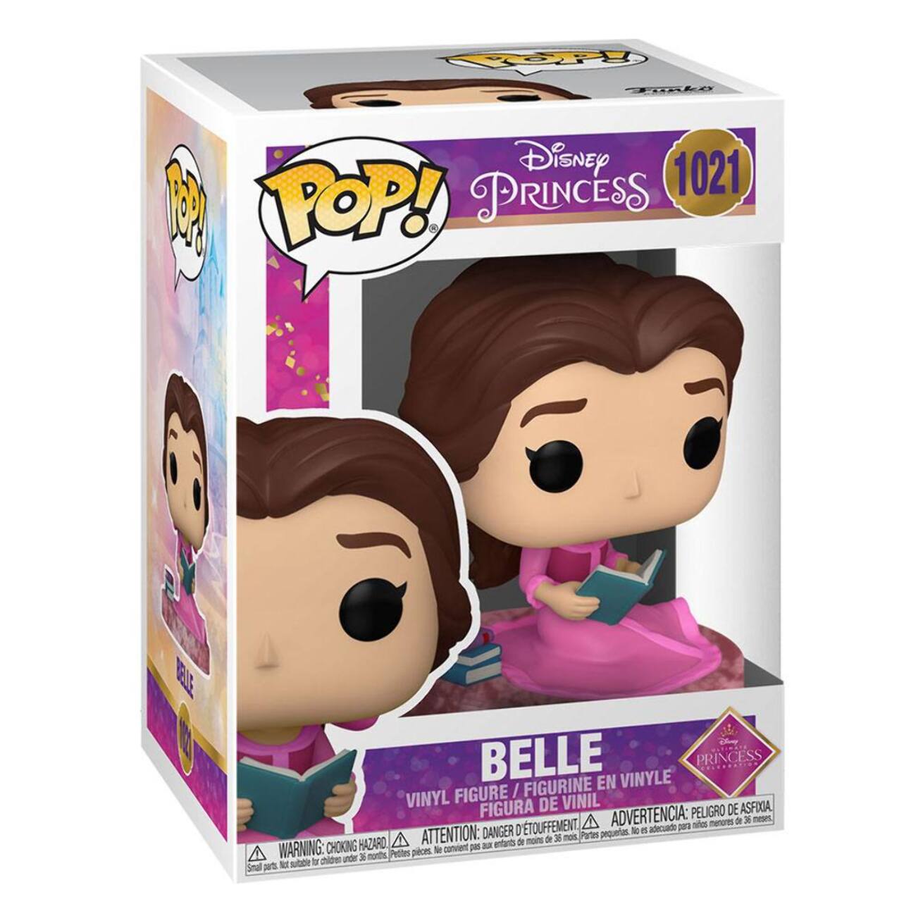 Disney: Ultimate Princess Pop! Disney Vinile Figura Belle (la Bella E La Bestia) 9 Cm Funko