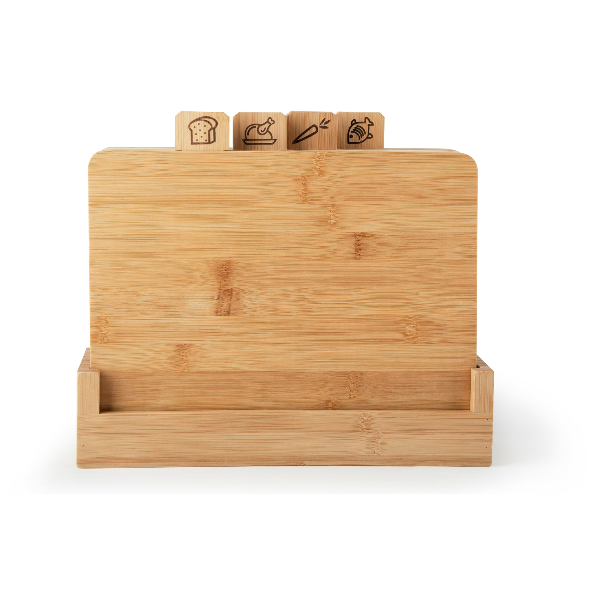 Set de 4 Planches avec Base Excelsa – Eco Living, Bambou Beige