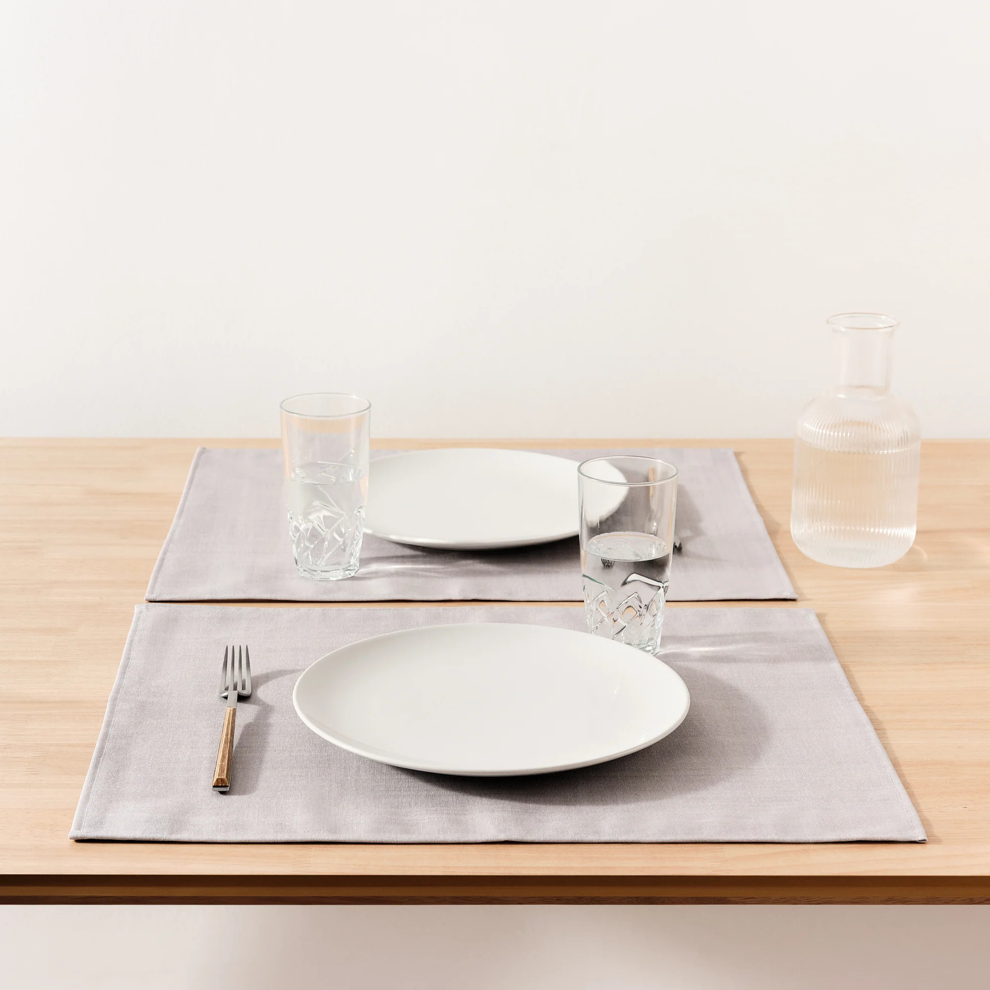 Lot de 2 sets de table Gris 50x40 cm