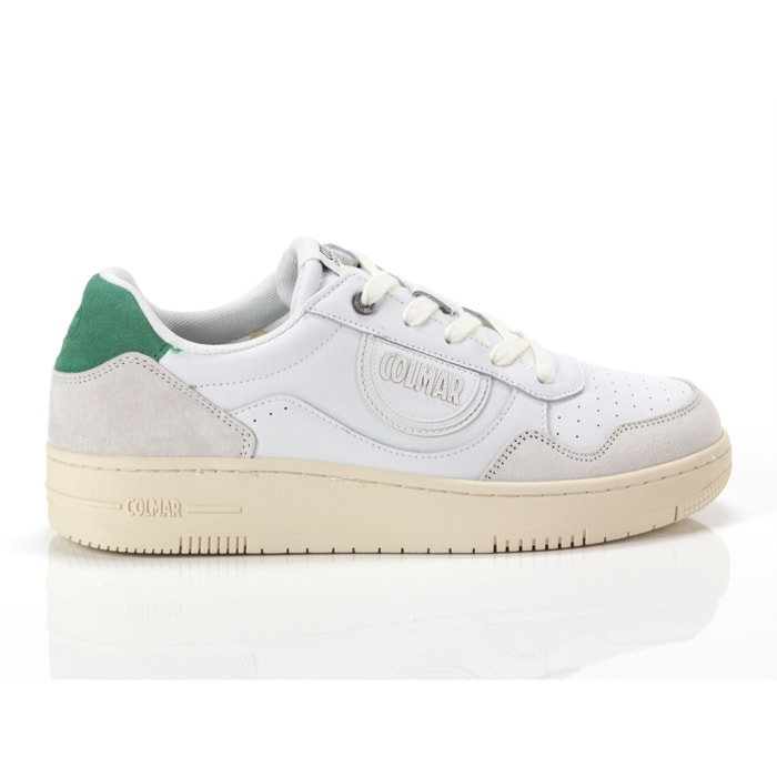 Sneakers Colmar Austin Look White Green Bianco