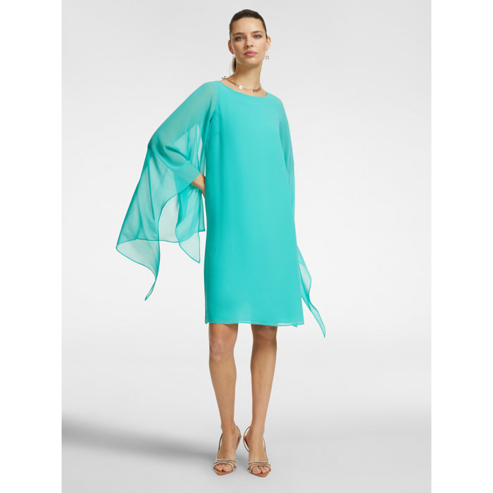 Elena Mirò - Abito elegante con mantella - Verde acqua