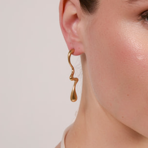 Pendientes Nakim acabado oro amarillo 18k