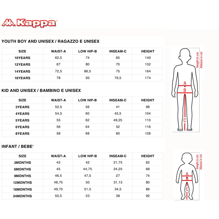 Kappa - Pantalones cortos Niño Negro - Alloucs Spezia