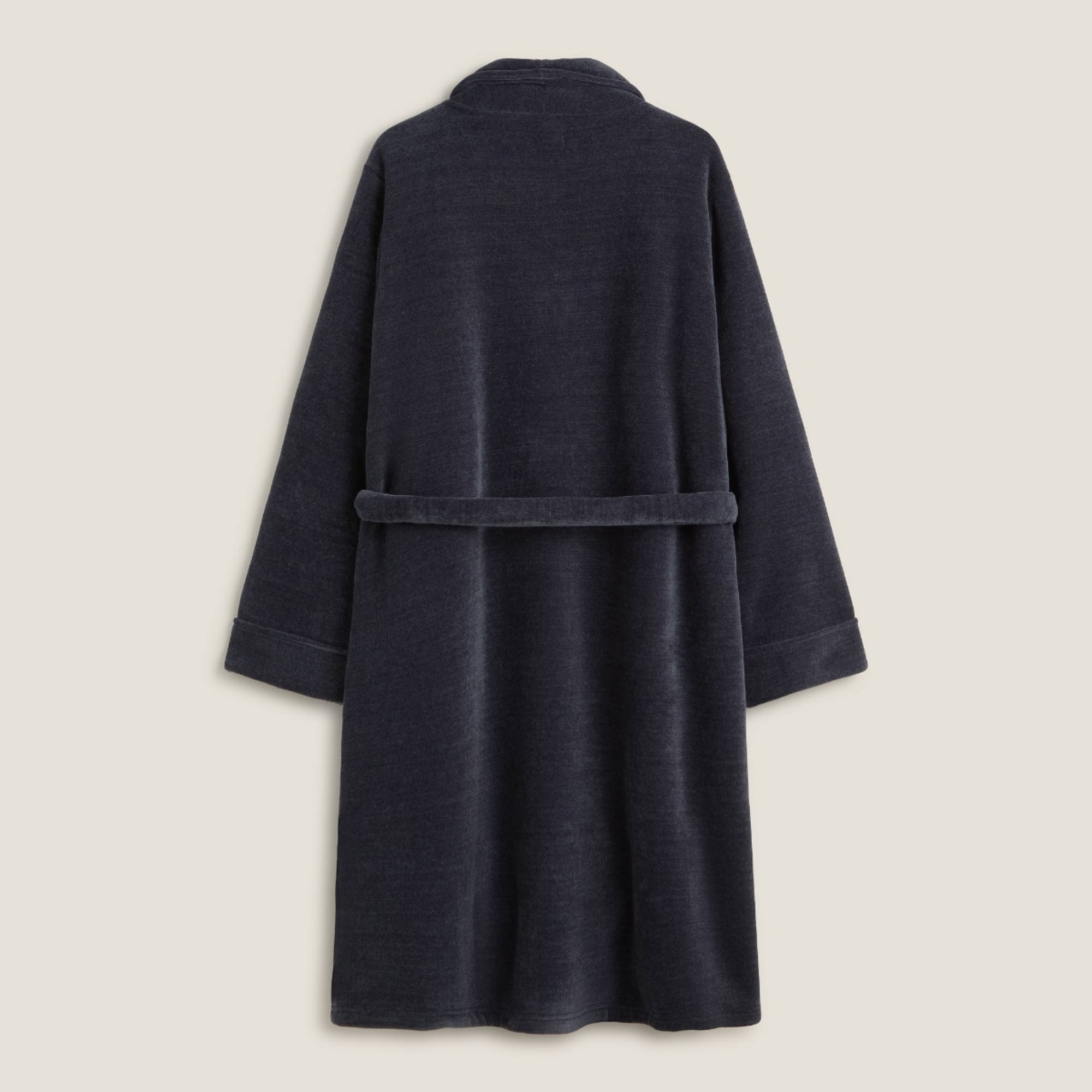 Bata para hombre de chenilla y borreguito Musk color azul oscuro Poliéster