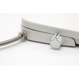 Abattant WC japonais siège de toilette Softclose sans électricité avec bidet intégré, blanc SATBEASY2233