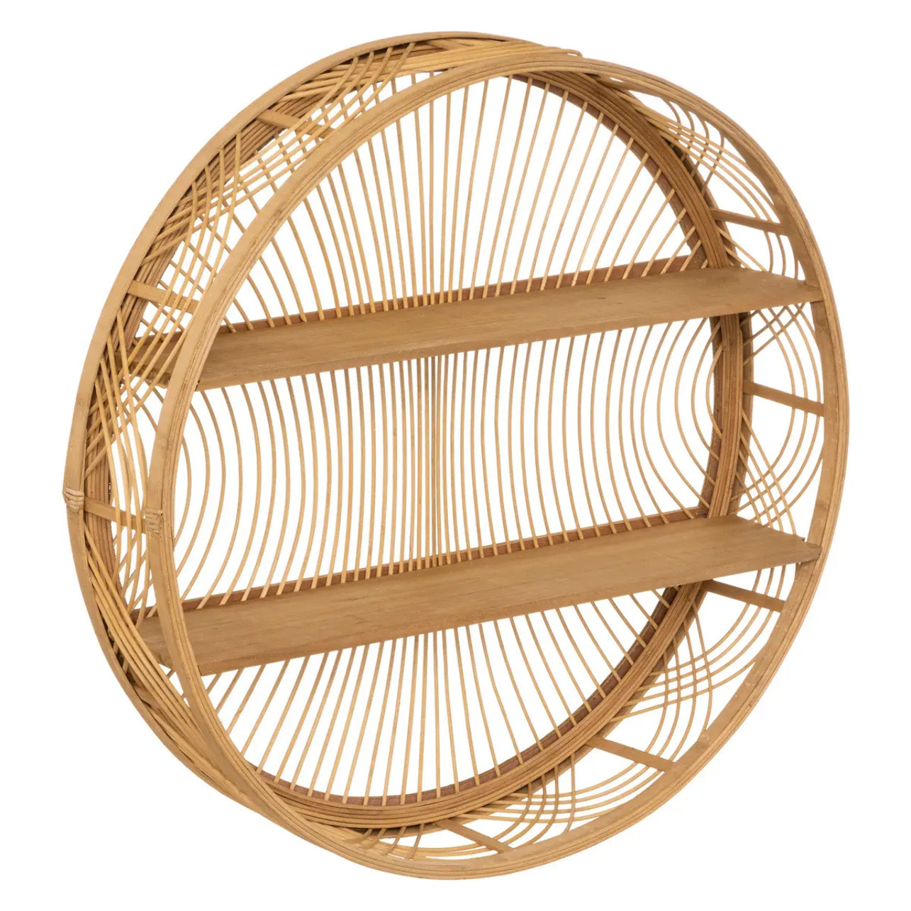 Étagère murale "Inacio" bambou D70cm