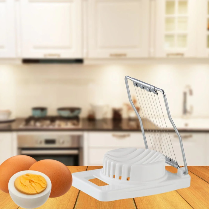 Coupe-œuf dur plastique et inox Fackelmann Handmade Tradition