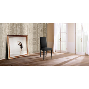 Tomasucci Ensemble de 2 chaises LELLA en tissu anthracite