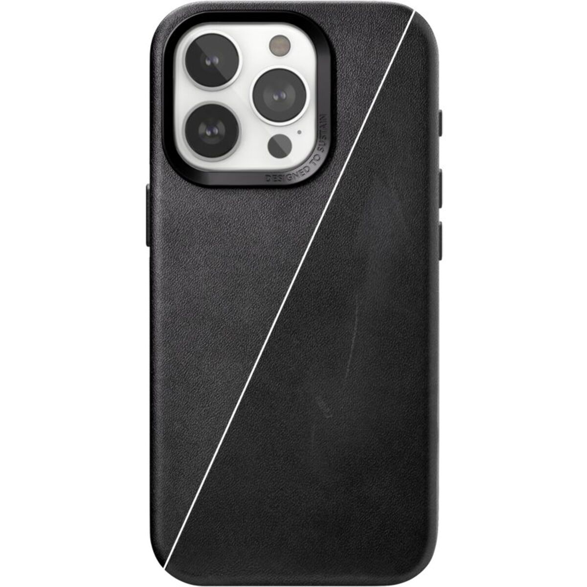 Coque WOODCESSORIES iPhone 15 Pro Cuir noir