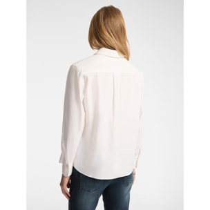 Elena Mirò - Camisa de tejido elástico - Blanco