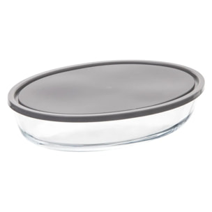 Plat ovale couvercle silicone 30x21cm "KeepEat"