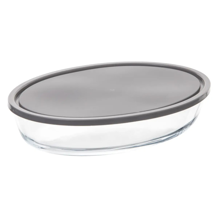 Plat ovale couvercle silicone 30x21cm "KeepEat"
