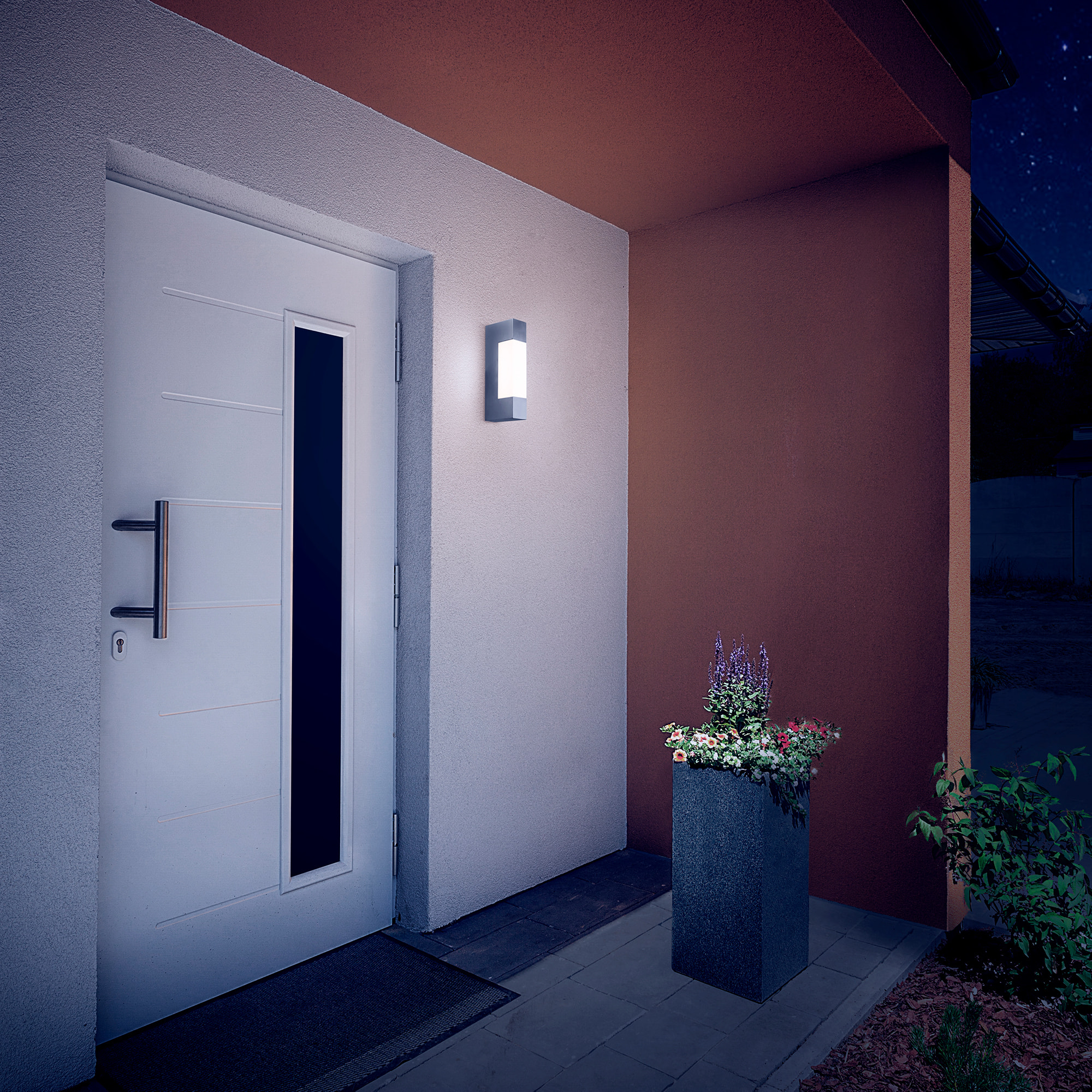 Forlight Aplique Ip65 Grove Diffuser Rectangular Led 3W 4000K Negro