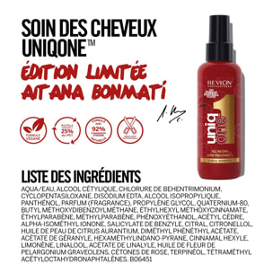 UNIQONE™ Aitana Édition - Masque spray sans rinçage 10 bienfaits, tous types de cheveux, 150 ml