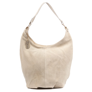 Basiano Borsa a spalla Donna. Pelle autentica scamosciata