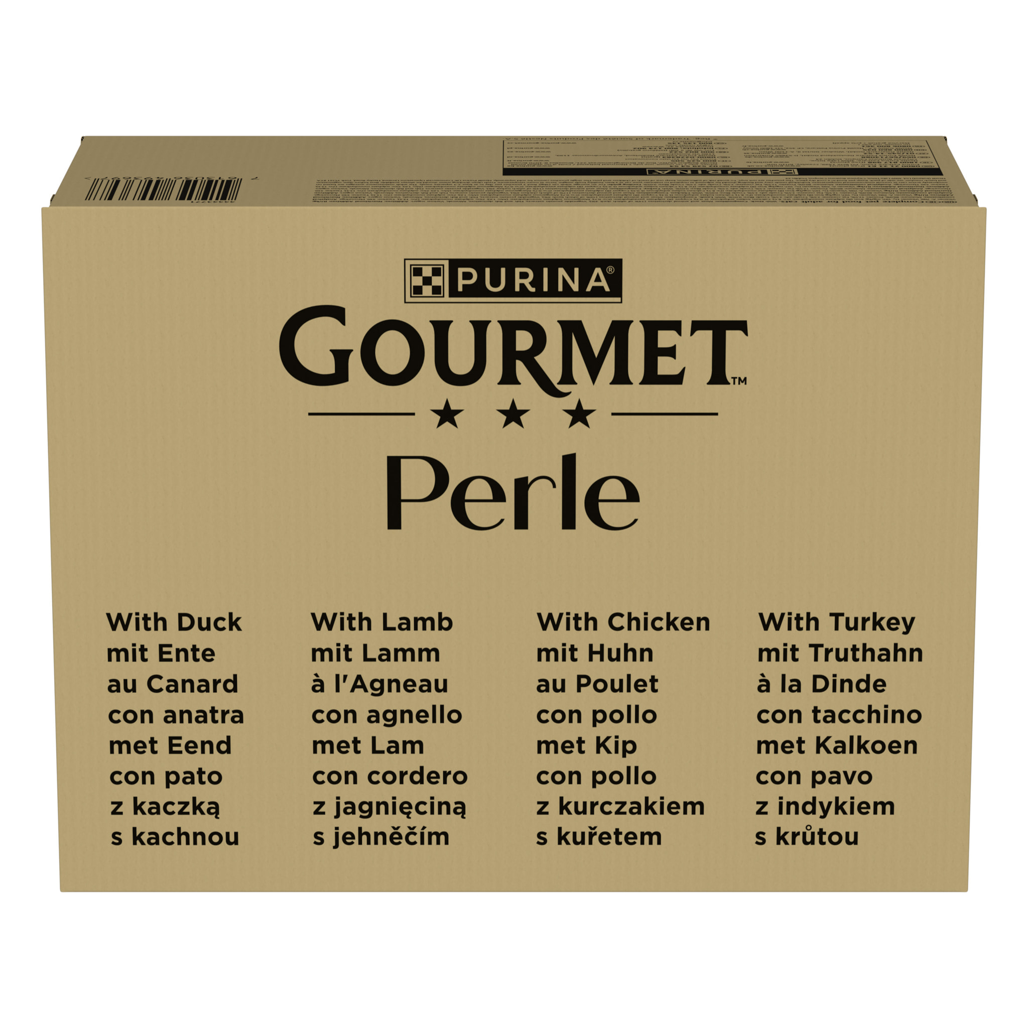 GOURMET PERLE Les Filettines en Sauce, Aliment humide pour chat adulte au Poulet, Au Canard, à l'Agneau, à la Dinde, sachet de 85 g