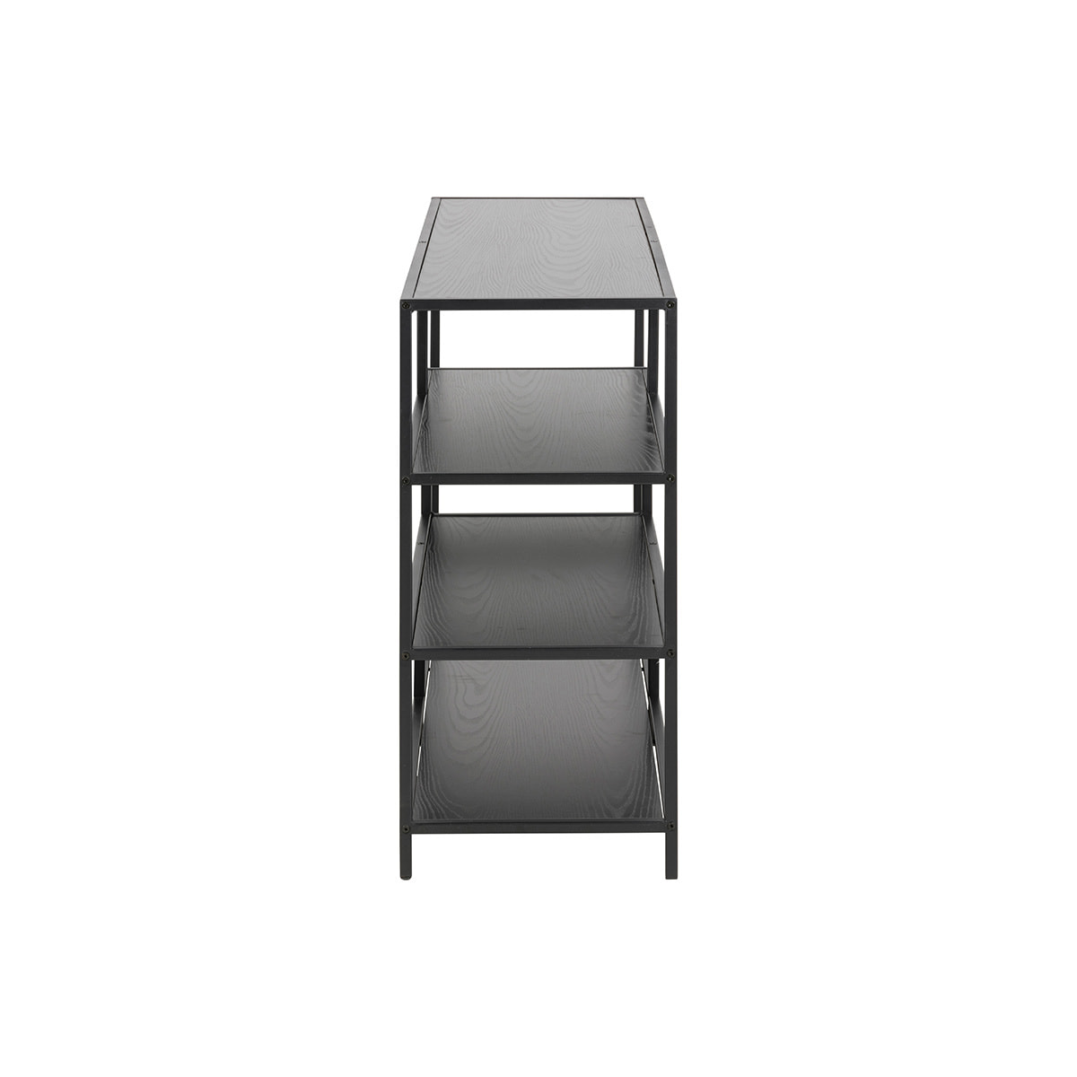 Console ouverte design noire L114 cm TRESCA