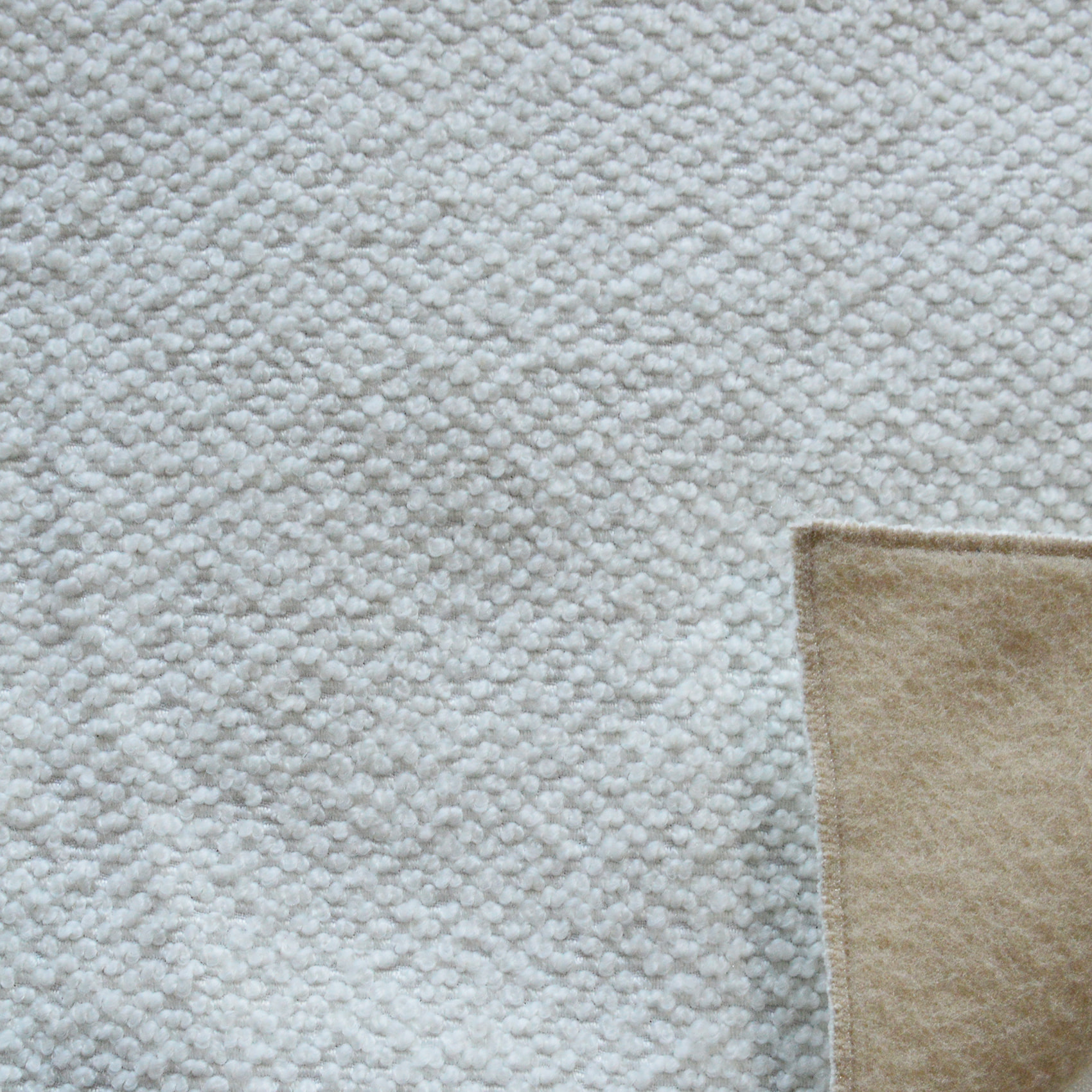 Tissu  thermique bouclette  525g/m2 - Ecru