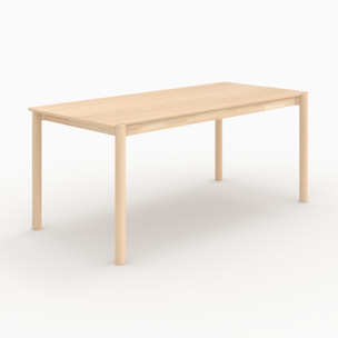 Table rectangulaire en bois de frêne 6 places - Irène