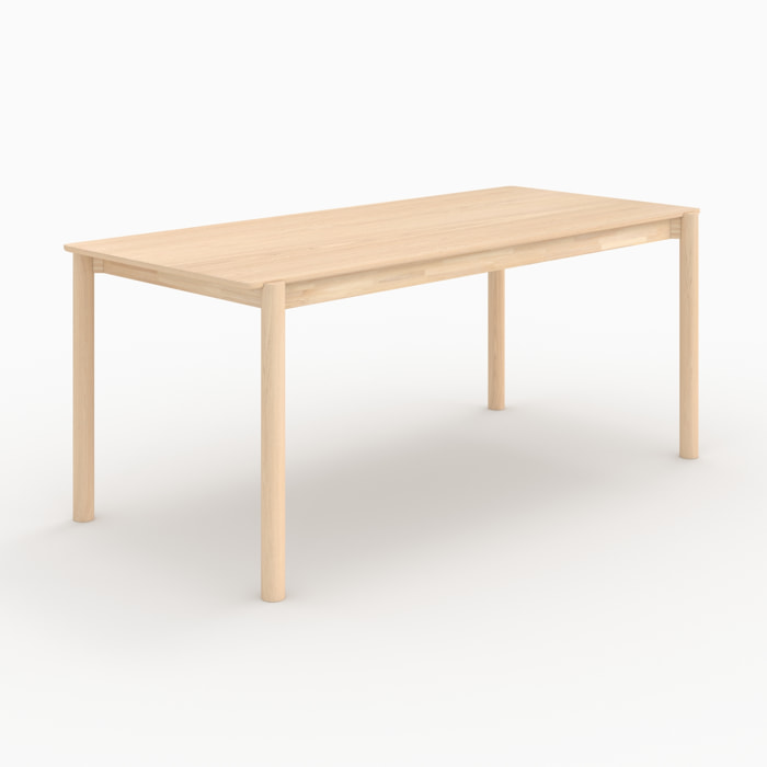 Table rectangulaire en bois de frêne 6 places - Irène