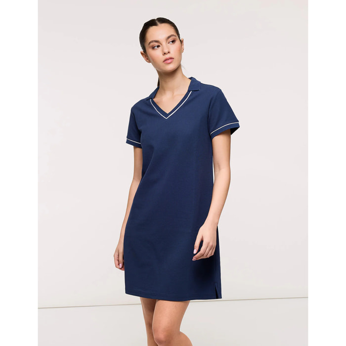 Vestido Corto Azul Marino - Llopas