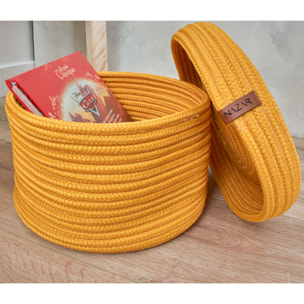 Cali - panier jaune fait main