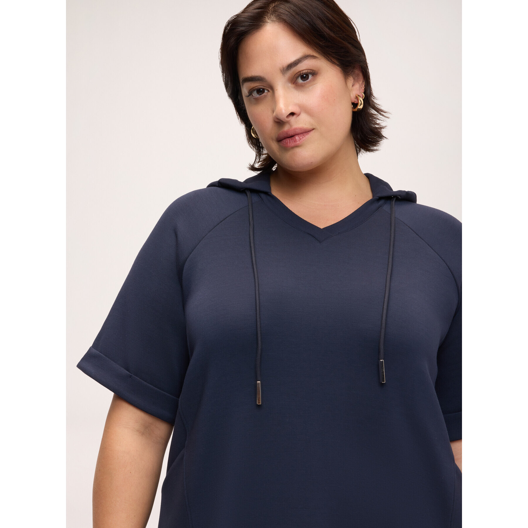 Fiorella Rubino - Vestito corto con cappuccio - Blu