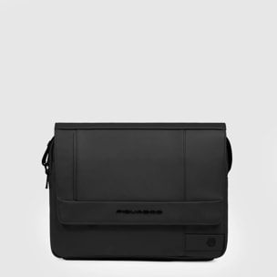 Piquadro Borsa messenger porta iPad® in tessuto gommato resistente all'acqua