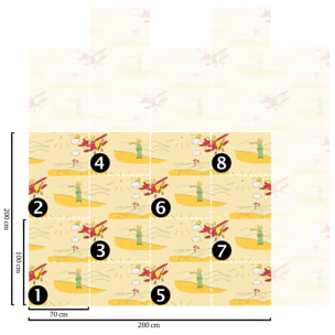 Carta da Parati Ufficiale Il Piccolo Principe Scena nel Deserto