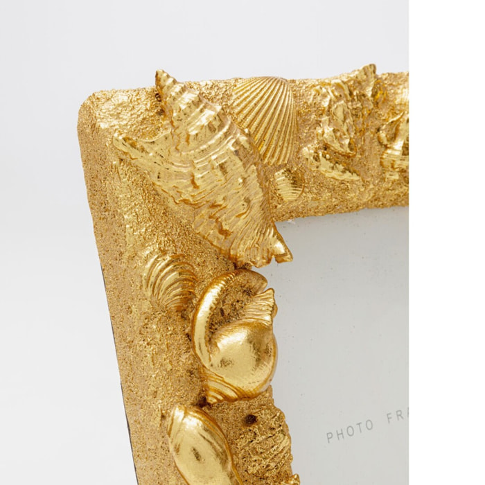 Cadre photo coquillages 20x25cm doré Kare Design