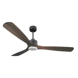 Ventilateur de plafond Réversible  Thermostat Dimmable Wifi Moteur à courant continu Toits en pente Télécommande Lumière à trois tons Mémoire