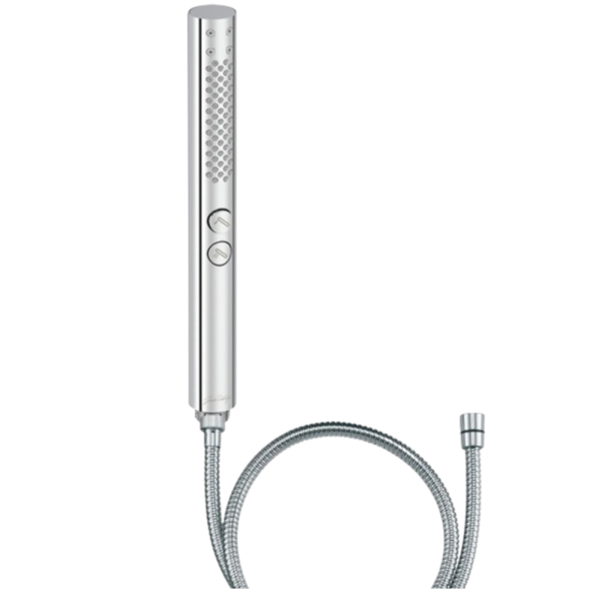 Pommeau de douche Shift+ rond 2 jets chromé + flexible 175 cm métal