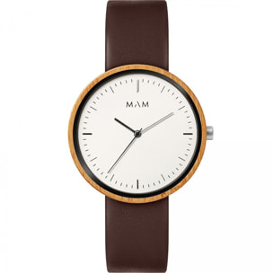 Reloj Mam MAM650 Unisex Analogico Cuarzo con Correa de Cuero