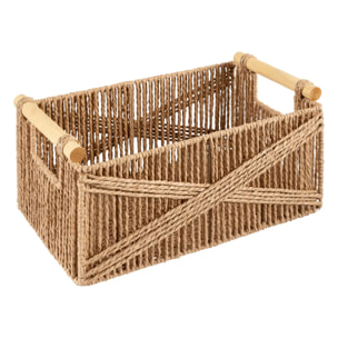 Lot de 3 caisses Eugène beige L26/31/36cm