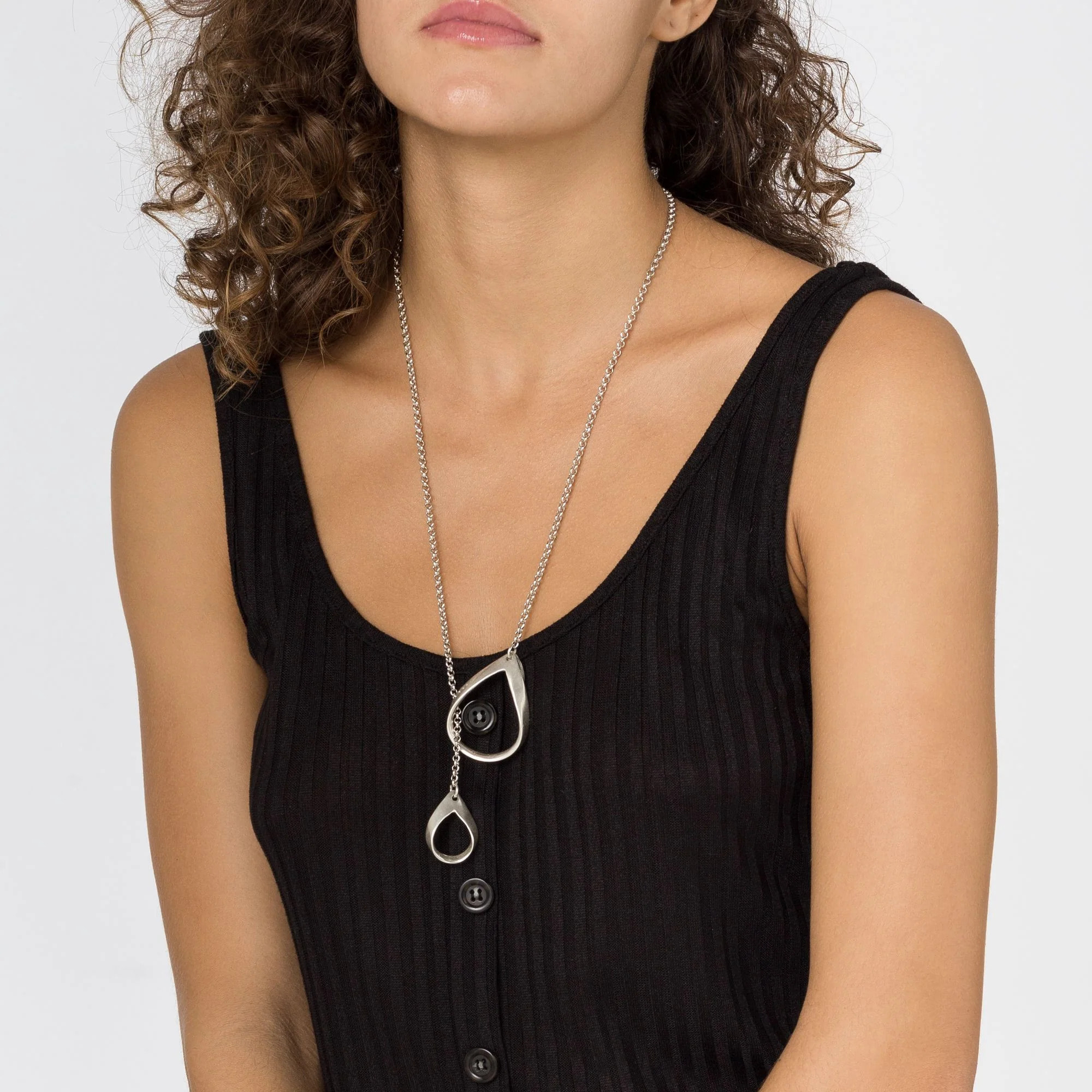 Collar corbatero "Doble-drop"