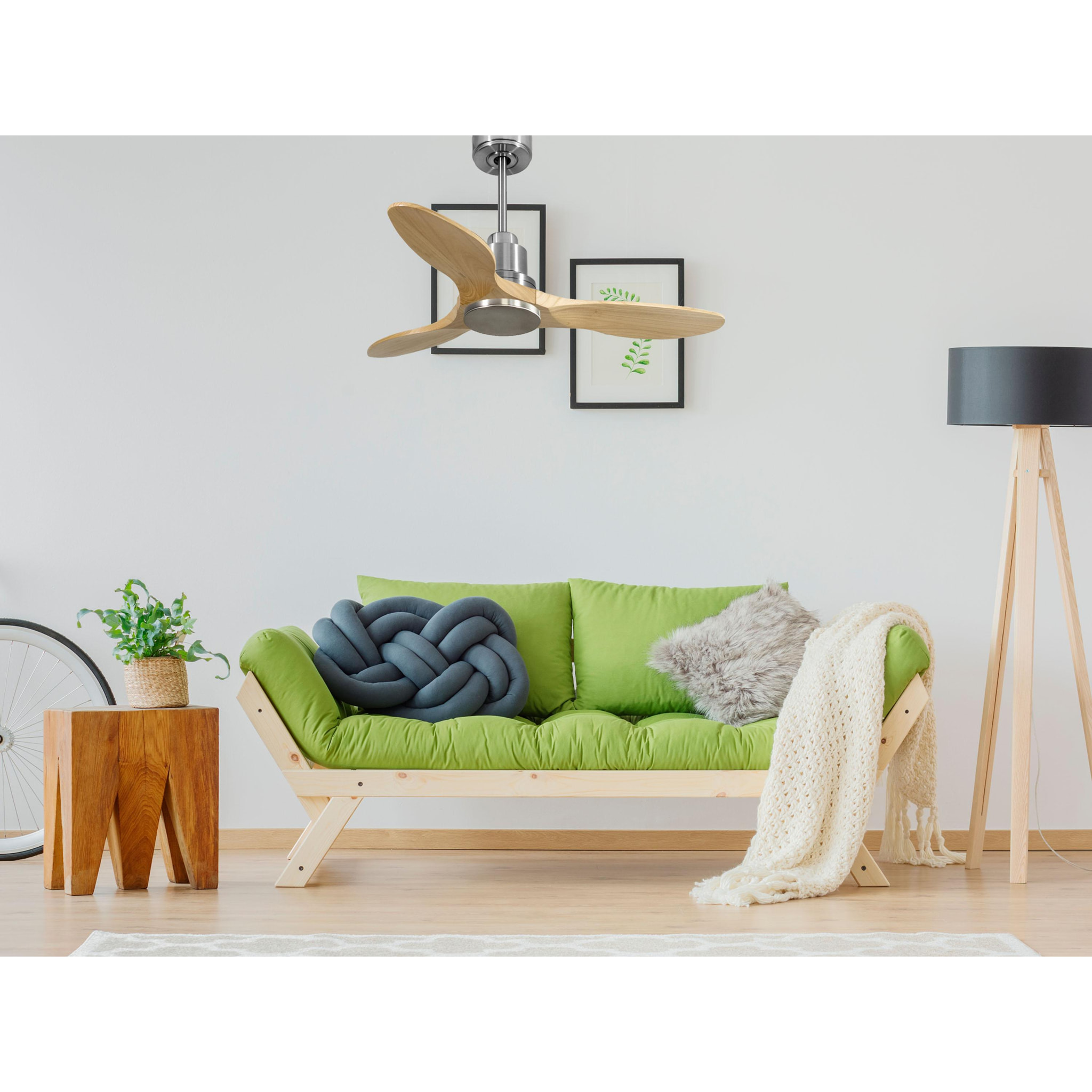 Ventilador de techo Reversible Termostato Wifi Motor DC Techos Inclinados Mando a Distancia Hypersilence Memoria SpetsesD106C0466935 PURLINE