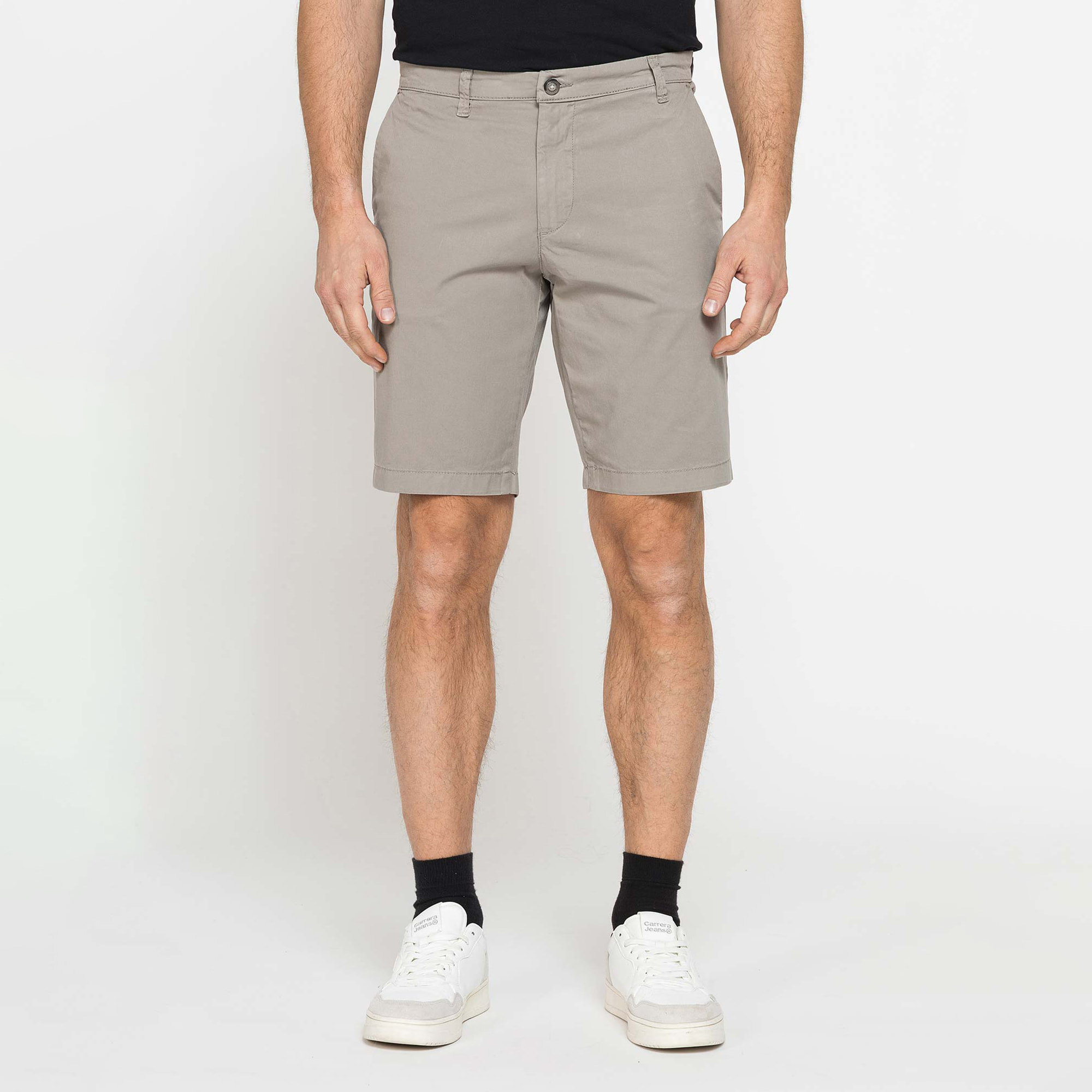 PANTALONE CORTO CHINO IN GABARDINA STRETCH