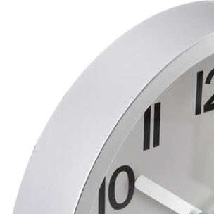 Horloge plastique gris D22cm